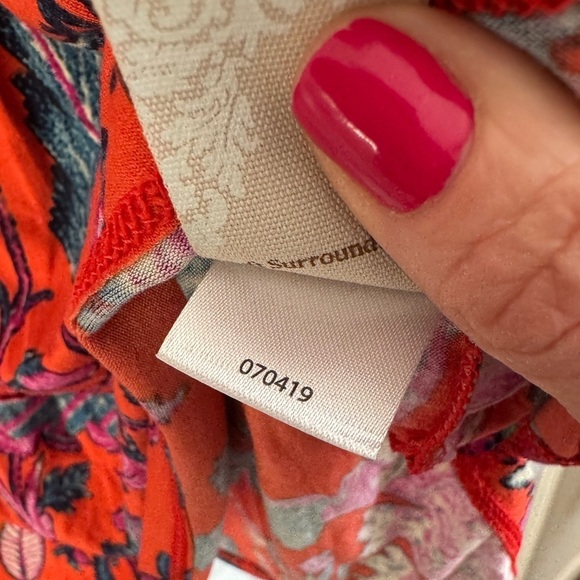 Soft Surroundings Samara Embroidered Beach Coverup Boho Tunic Resort Top Large - Picture 11 of 11